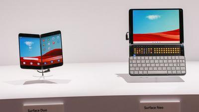 Microsoft näitas oma uut volditava ekraani ja Androidiga nutitelefoni