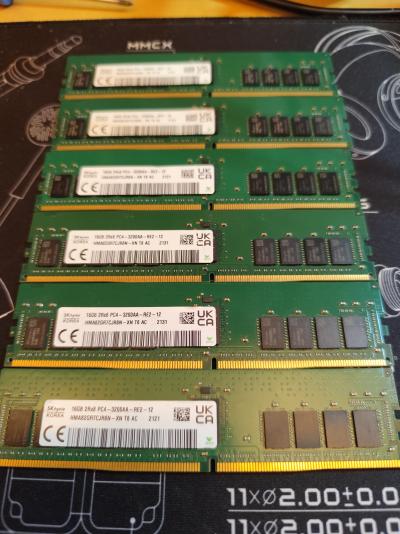 UUS HIND! DDR4-3200 RDIMM (ECC) 6x16GB, HMA82GR7CJR8N-XN