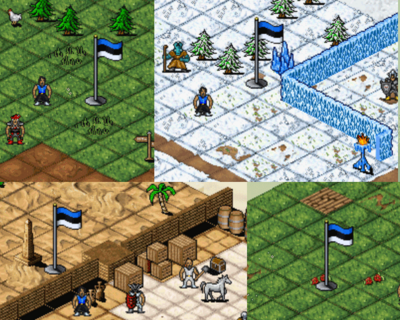 Eestlaste loodud veebimäng RPG MO heiskas Eesti lipu ja mängib külastajatele hümni