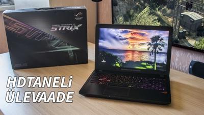 Ülevaade: ASUS GL553VE Sülearvuti koos Intel Core i7 7700HQ ja GTX1050Ti-ga!