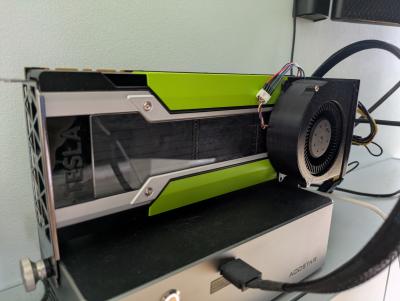 Nvidia Tesla P40 24GB + 3D blower-jahutus + toitekaablid