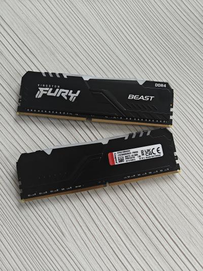3 x Kingston FURY Beast RGB 64GB (2x32GB) 3200MHz DDR4 CL16