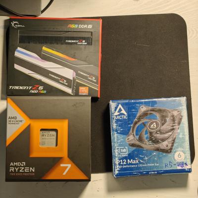 Protsessorid AMD Ryzen R5 7600x, R7 7800x3d; 32GB RAM G.Skill DDR5 6000MHz CL32