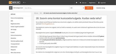 Oksjoniportaal osta.ee kehtestas väheaktiivsetele kasutajatele igakuise haldustasu