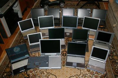 Kollektsioneerin vanu Fujitsu ja Fujitsu Siemens LIFEBOOK sülearvuteid