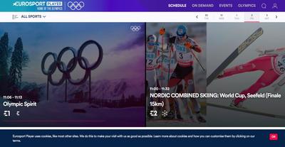 Eestis saab olümpiat jälgida Eurosport Playeri vahendusel