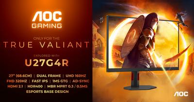AOC toob välja murrangulise Dual-Frame tehnoloogiaga monitori, et mängijad ei peaks tegema kompromisse