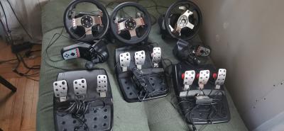 Erinevas konditsioonis Logitech G27 + G25