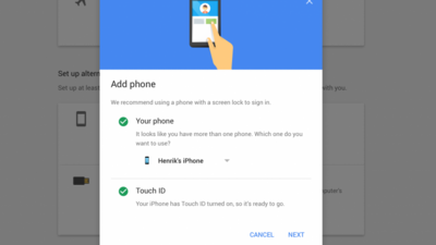Google tegi kaheastmelise sisselogimise oluliselt lihtsamaks