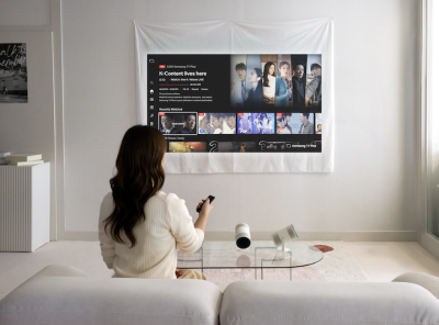 Vaadatav igasugustelt pindadelt: Samsung toob CES-il välja tehisaru toega prokjektori Freestyle+