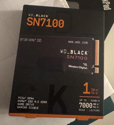 WD Black SN7100 NVMe SSD 1TB M.2 2280