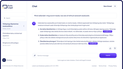 Eestis loodud tehisaru-rakendus hakkab lahendama õigusabi kättesaadavuse probleemi