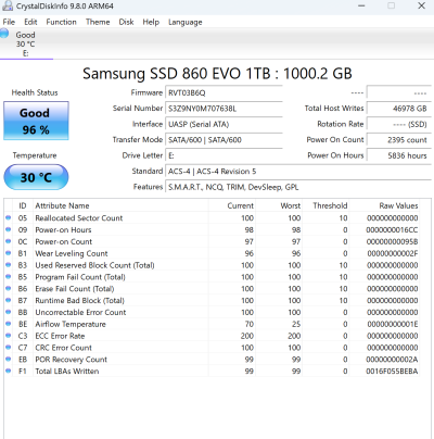 1TB Samsung 860 EVO SATA