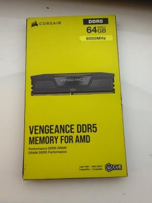 VENGEANCE® 64GB (2x32GB) DDR5 DRAM 6000MT/s CL30 AMD EXPO &amp; Intel XMP