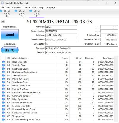 Seagate Barracuda ST2000LM015 2TB 5400 RPM, 2.5