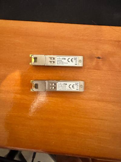 Mikrotik S+RJ10, S-RJ01