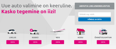 IIZI uuel kodulehel saab nüüd vaid registrinumbri alusel endale sobivaim liikluskindlustus sõlmida