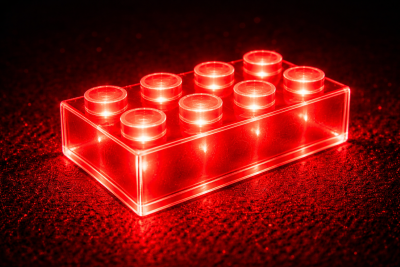 3x 175tk kompleti Helendavad ehitusklotsid (LEGO-tüüpi, kuid mitte LEGO®)