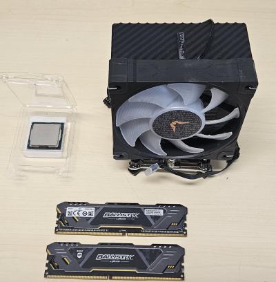 i7 9700 jahutiga ja 2 x 8GB DDR4