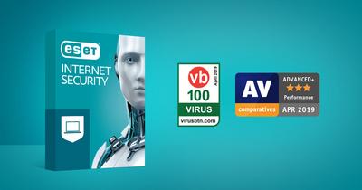 ESET Internet Security’t  tunnustati AV Comparatives ja Virus Bulletin’i auhindadega