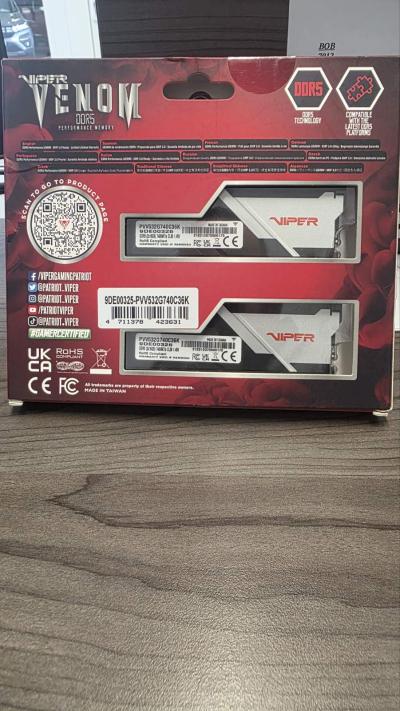 Patriot Viper Venom 32GB DDR5 KIT 2X16GB 7400 MHz