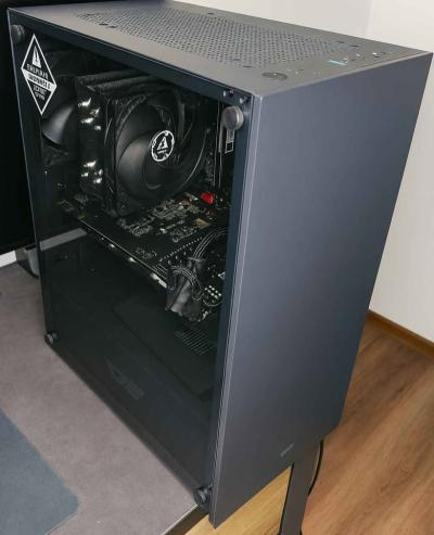 AMD mängumasin: Ryzen 7 3700X/B450M/16GB/480GB/1070Ti/Corsair rm650x/W11/NORGB 420€