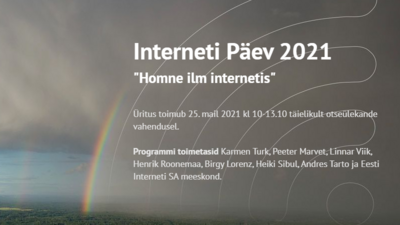 Interneti Päev 2021 toimub 25. mail otseülekande vahendusel