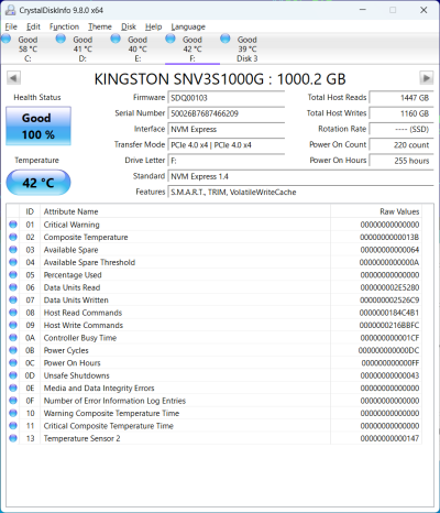 Kingston NV3 1TB