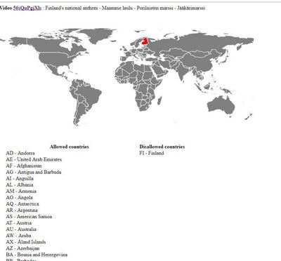 YouTube läks Soome autoriühinguga tülli ja blokeeris hulga videoid. Soomlased ei saa kuulata isegi oma riigihümni