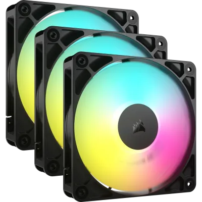 3x Corsair RS Series RS120-R ARGB PWM Black