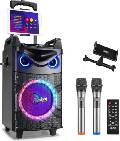 Moukey MTs10-2 karaoke - akuga bluetooth kõlar+2 mikrofoni