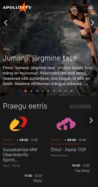 Apollo TV toob vaatajani uue põlvkonna teleteenuse ja 20 000 tundi sisu