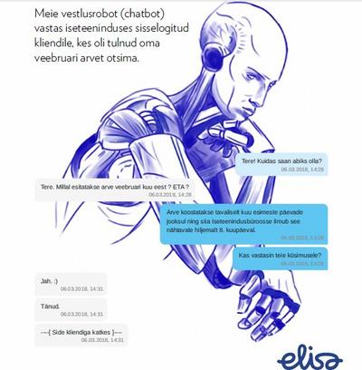 Elisa toob kliente teenindama vestlusroboti