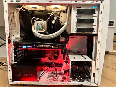i5-12600k, vesijahutus, Z690, 32gb ram, 250gb m.2, GTX 1060 6GB kast