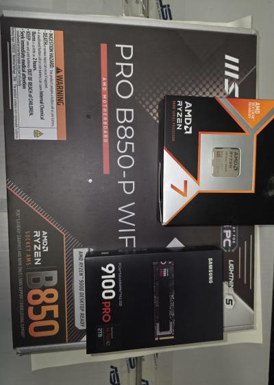 UUED:  9800X3d, b850, rtx 5070, 32gb ddr5 ja kasutatud Lian li Galahard 240mm, Corsair 850W