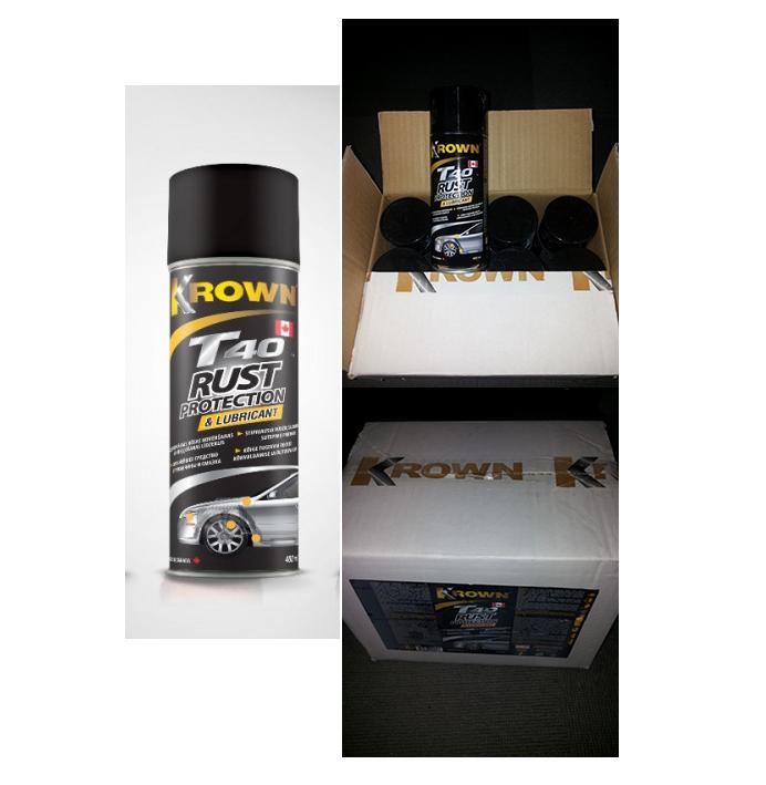 Krown T40 Rooste Inhibiitor ja Määrdeaine (400ml aerosool) 12tk karbis ...