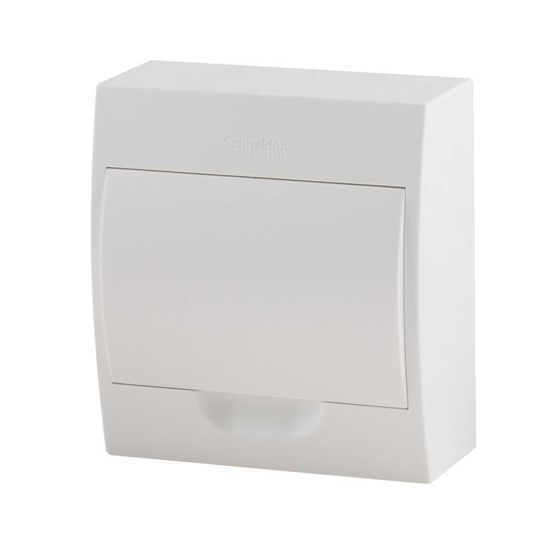 Pragma push. Бокс 8мод навесной белый белая дверь ip40 Mini Pragma Schneider Electric.