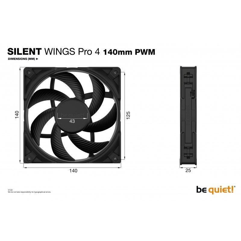 be quiet! SILENT WINGS PRO 4 140mm PWM | Hinnavaatlus - Tehnikakaupade  hinnavõrdlus- ja IT- teemaline portaal - leia soodsaim hind!