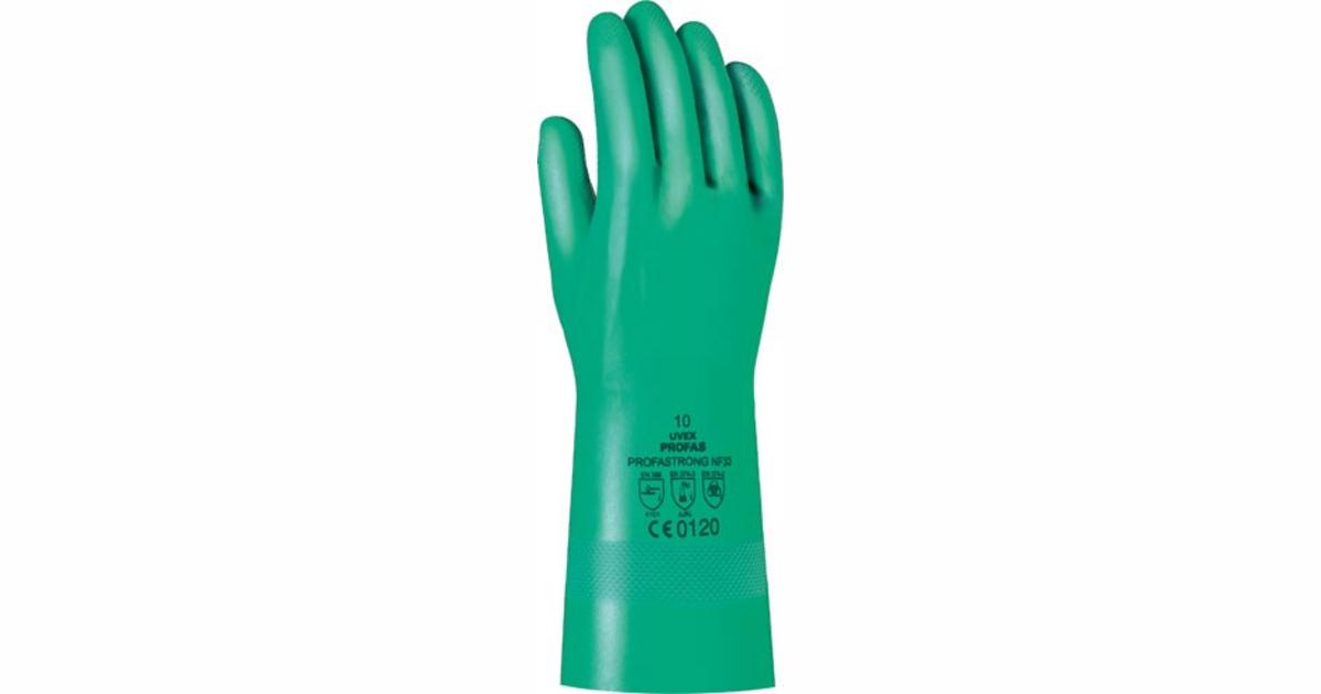 Uvex 60122-08 Profastrong NF33 Handschuhe Gre 8  Chemikalienschutz 330  Mm Grn (12er Pack)