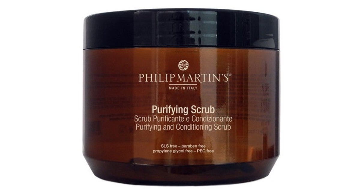 Скраб для кожи. Philip Martins Purifying Scrub. Philip Martin's скраб. Скраб для кожи головы. Скраб для кожи головы лейбл.