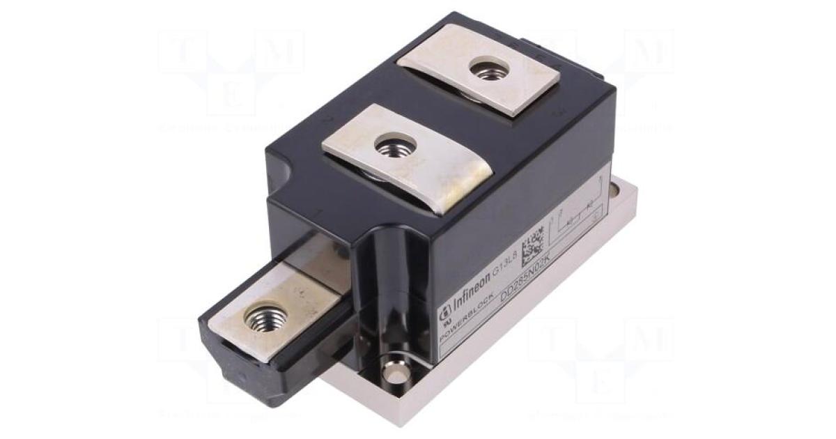 INFINEON TECHNOLOGIES Module: diode | double series | 200V | If: 285A ...