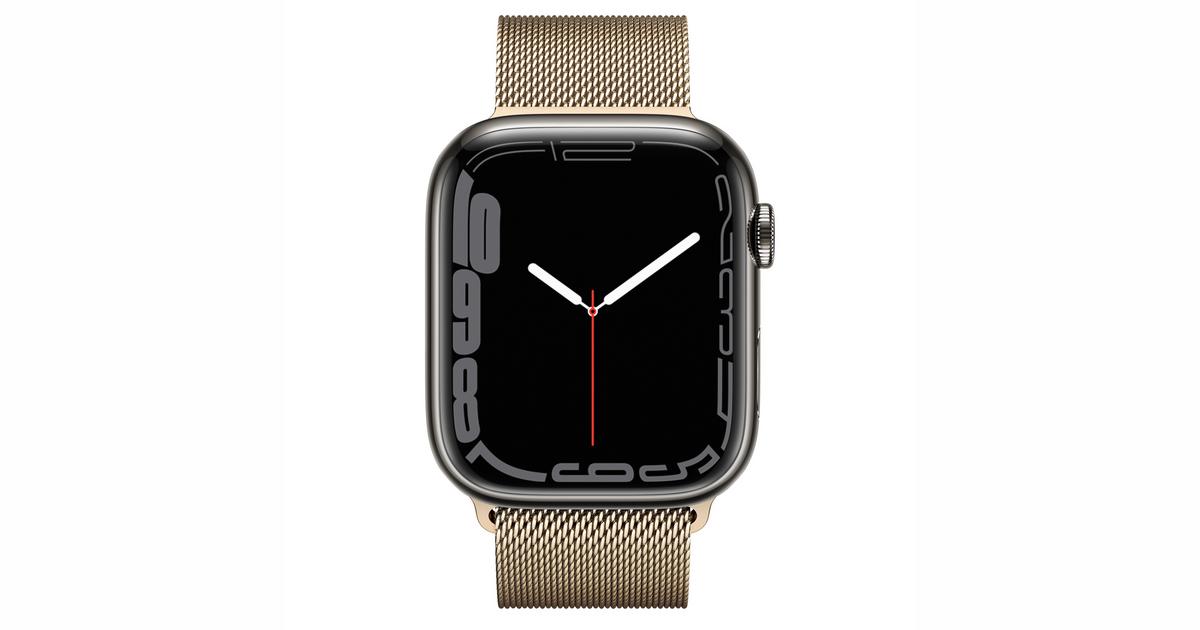 Apple Watch Series 7 Mit Vertrag Apple Watch Series 7 45mm Stainless steel GPS+Cellular - Graphite