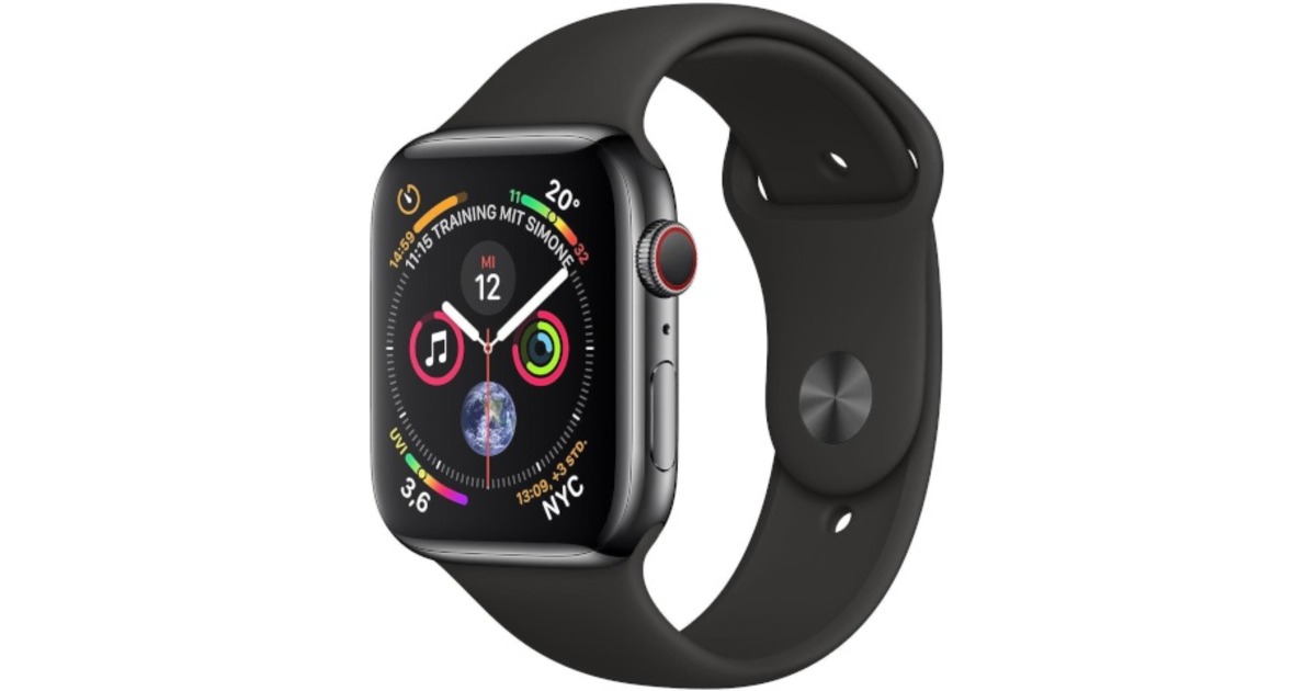 Apple Watch Series 4 GPS Cellular 44mm Space Black Stainless Steel Case with Black Sport Band Hinnavaatlus Tehnikakaupade hinnavordlus ja IT teemaline portaal leia soodsaim hind