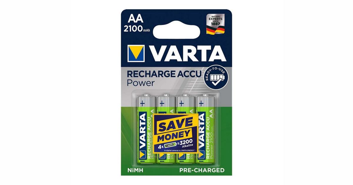 Varta Aku 56706 Taaslaetav 4 X ACCU AA NiMH 2100mAh 1 2V 