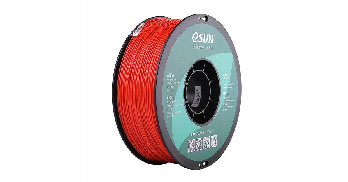 eSun PLA+ 1.75mm 1kg Red filament - RUUMIK