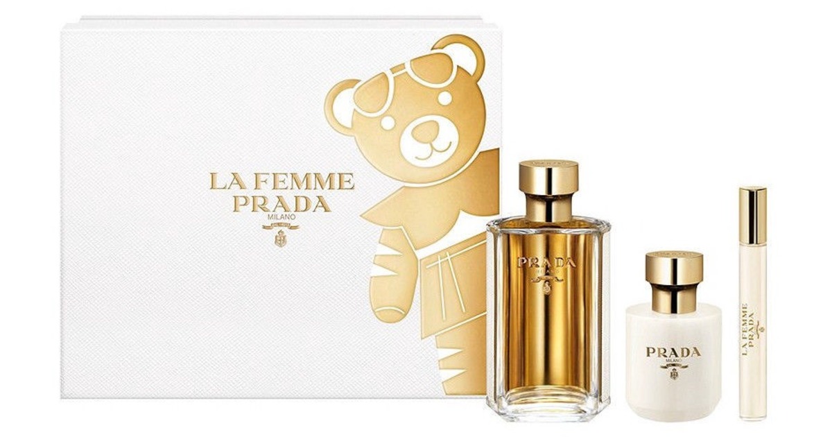 La femme перевод на русский. Комплект Прада. Prada la femme l Eau woman EDT 50 ml. Прада набор косметики. Be la femme Екатеринбург.