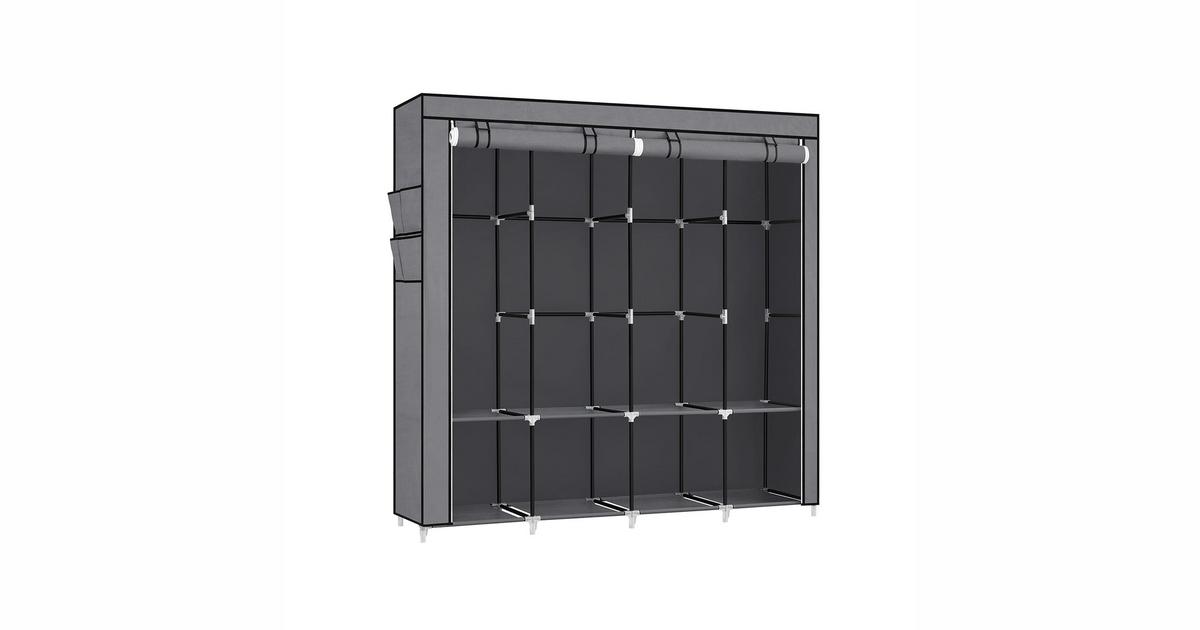 Riidest Riiul Songmics Riidest riidekapp 45x170x167 cm must | Hinnavaatlus ...