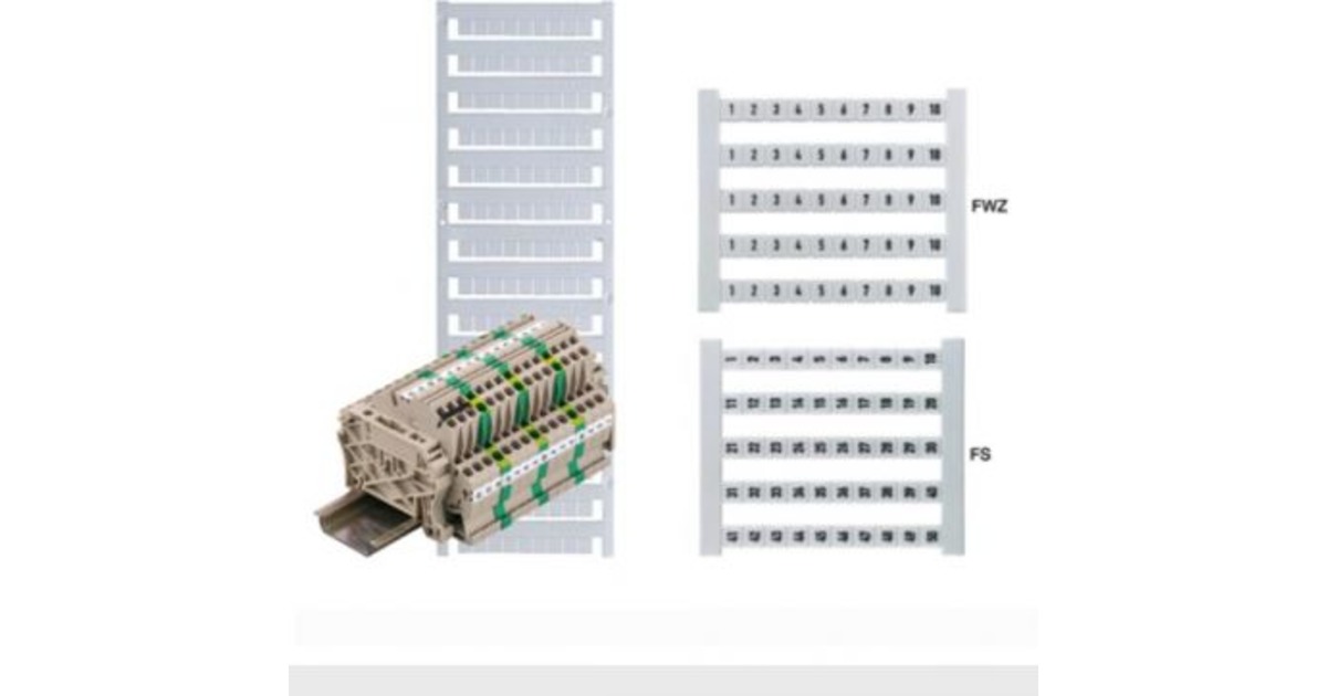 Weidmuller Labeling for terminal block DEK 6 FW 101150 (iep=100 gb) 0468660101 Hinnavaatlus