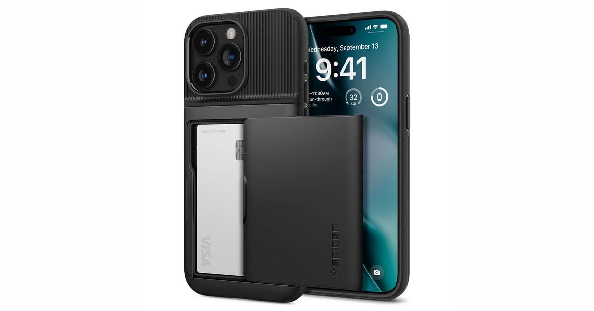 Spigen kaitseümbris kaarditaskuga Slim Armor CS, Apple iPhone 15 Pro ...