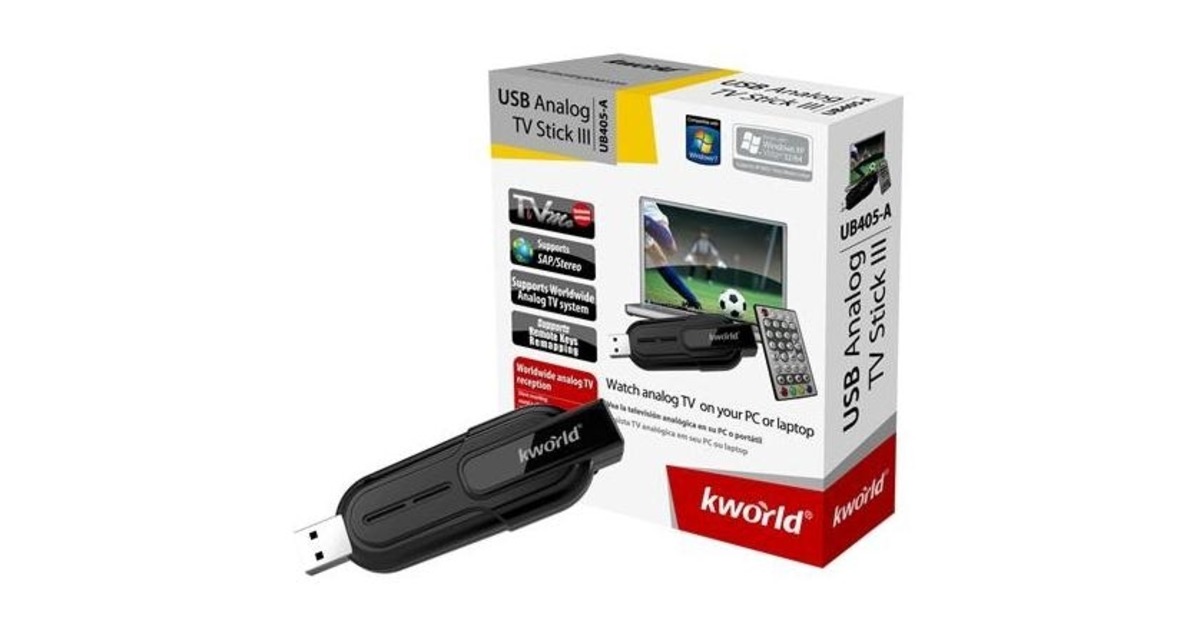 Usb tv. TV-тюнер KWORLD USB Analog TV Stick III. KWORLD KW-ub405-a. KWORLD Plus TV Analog TV-ub405-a. KWORLD ub405 a по.